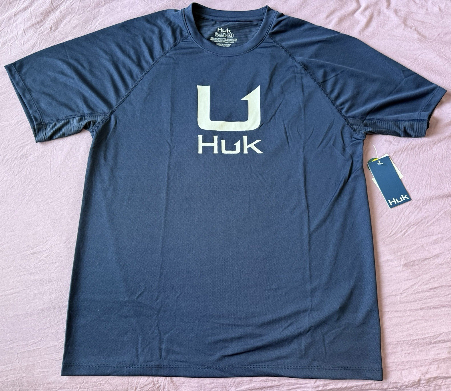 Huk Mens M S/S Performance Crewneck Tee – Navy – NWT