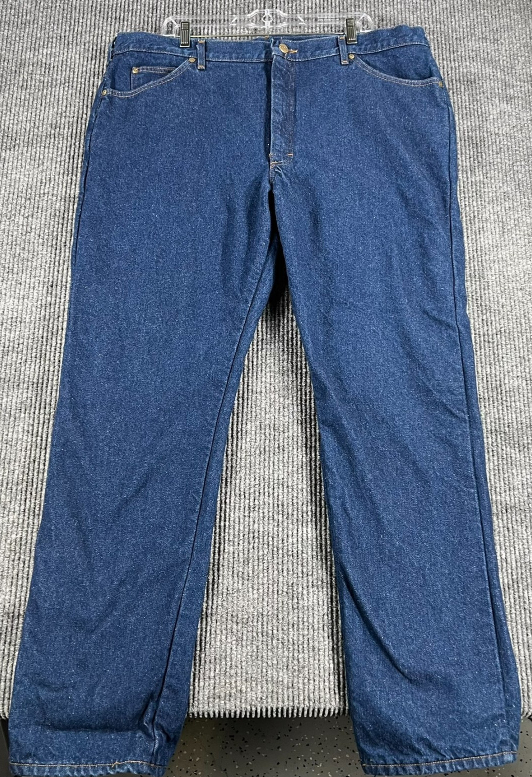 LL Bean Insulated Lined Jeans Mens 44×34 Blue Denim Casual Comfort Outdoor