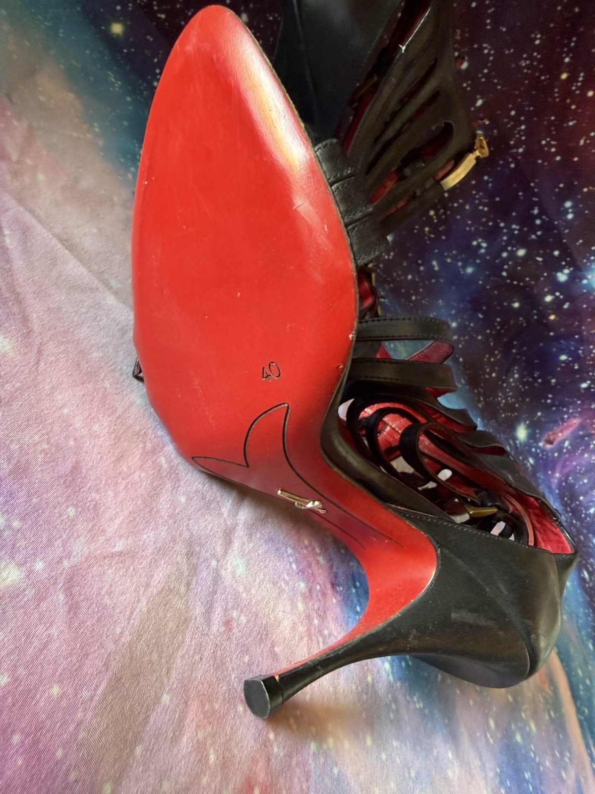 Vintage Cesare Paciotti multi-strap caged gladiator heels Us Size 10