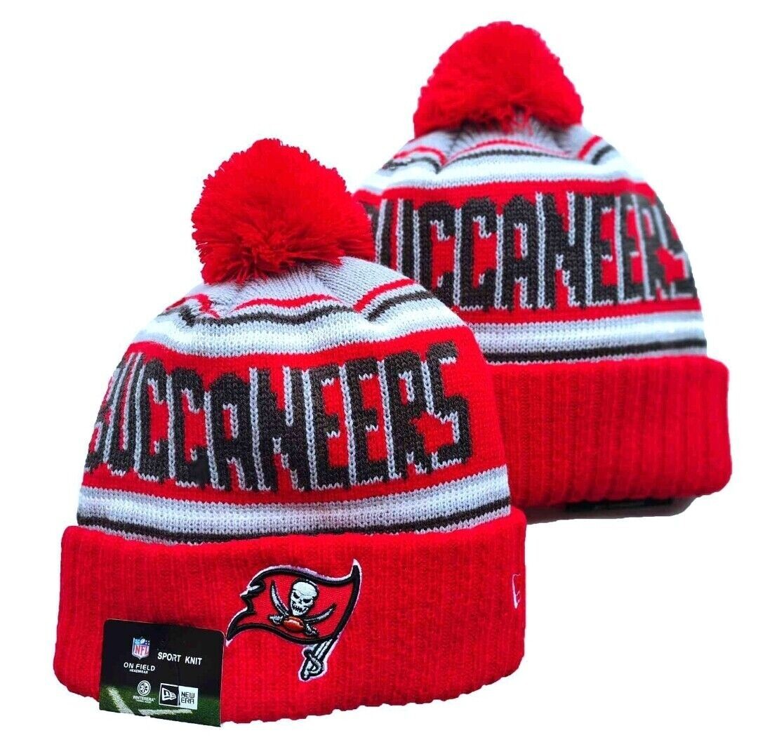 Tampa Bay Buccaneers Sport Knit Beanie Winter Pom Hat Adult One Size Fits Most