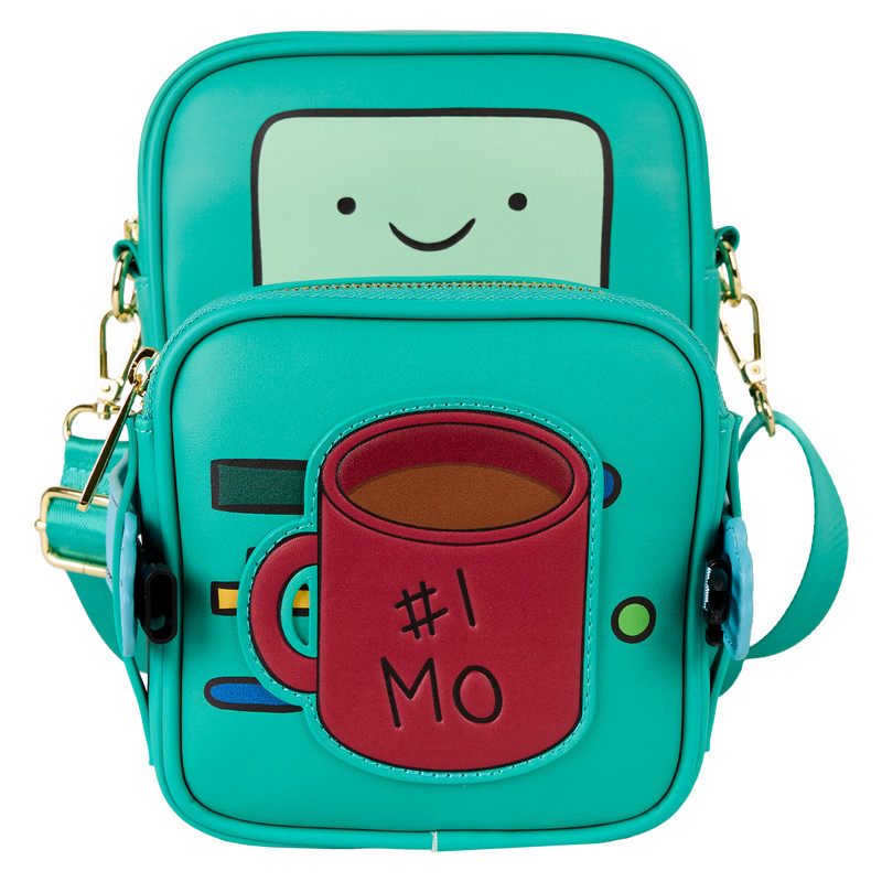 (Big Sale) Loungefly Adventure Time Finn AOP Backpack BMO Crossbody Bag Set