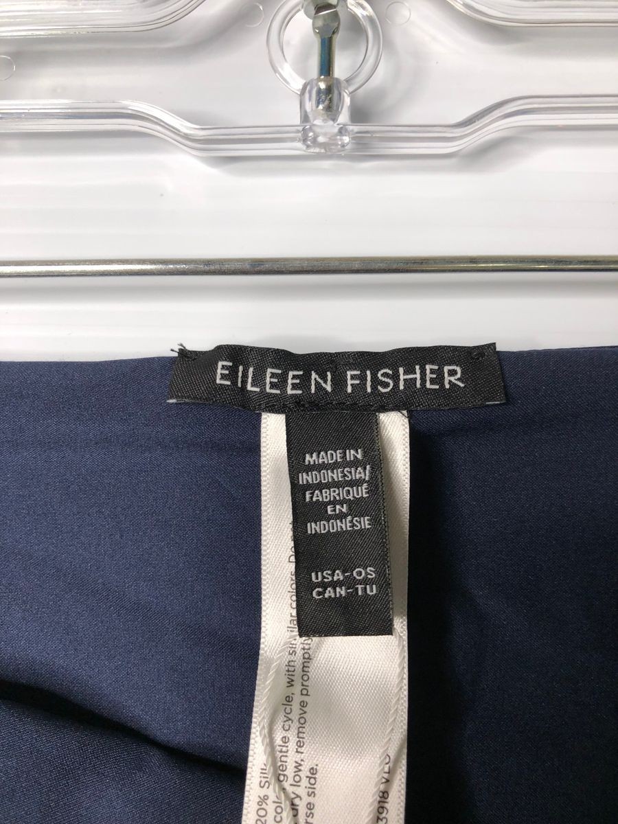 EILEEN FISHER Velvet Poncho Women’s One Size Ink F5VLO-N1579M