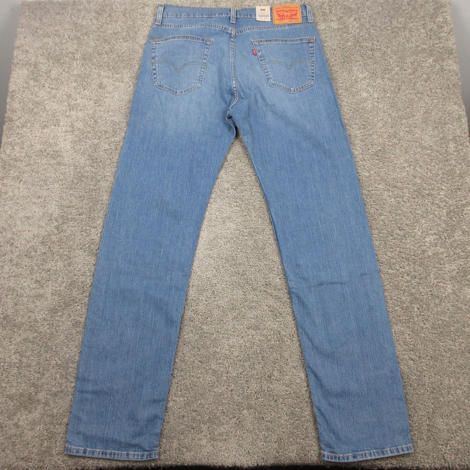 Levis Jeans Mens 34×36 Blue 505 Regular Straight Faded Eco Ease Denim Pants