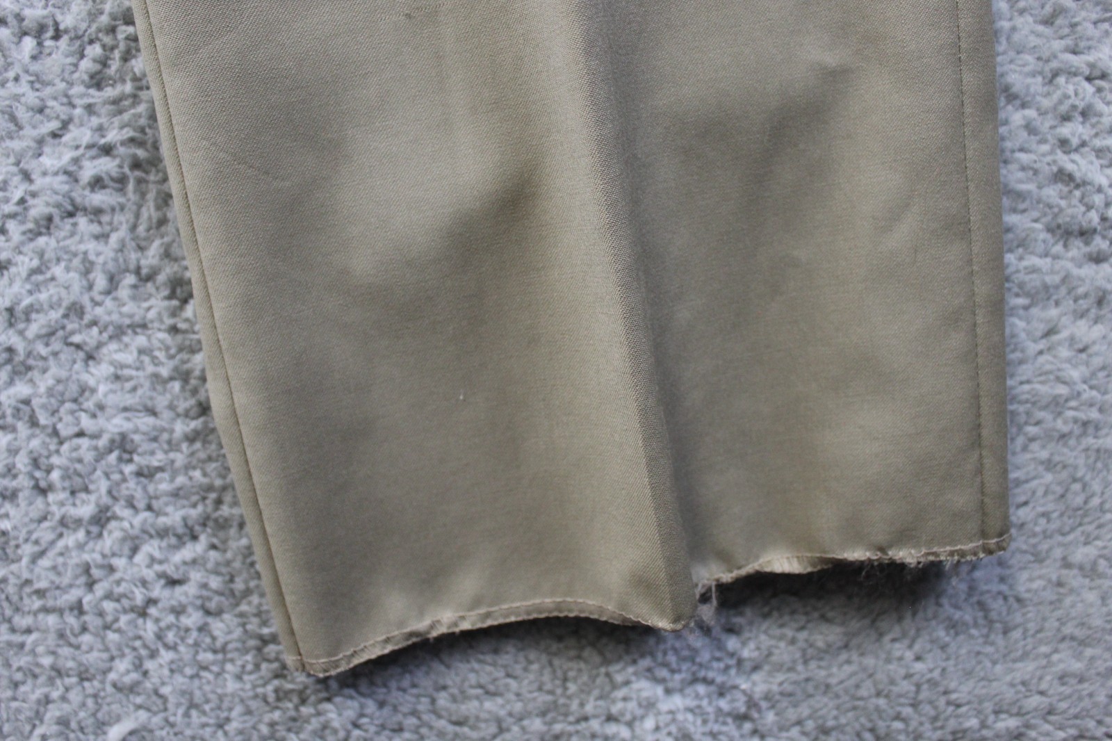 Neiman Marcus 38W Men’s Beige Wool Straight Solid Dress Suit Trousers Pants New