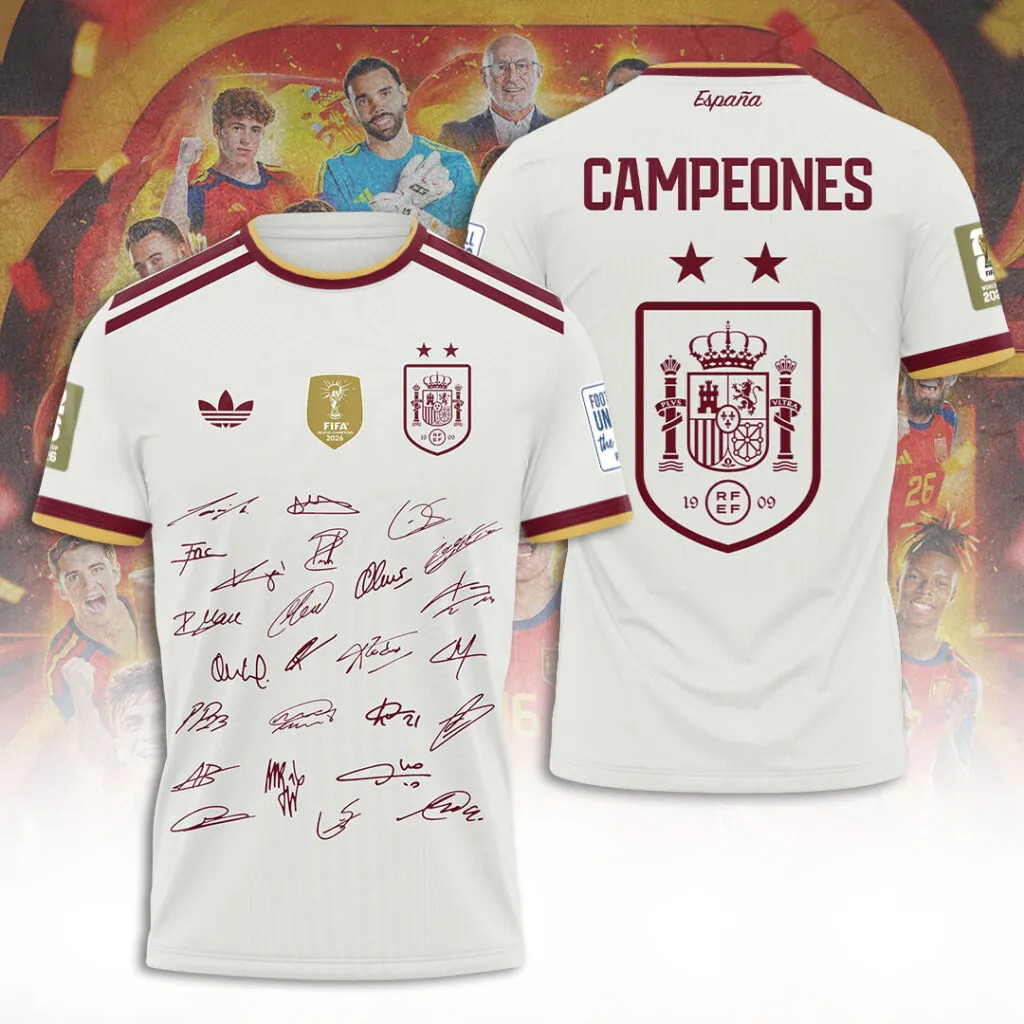 National Team 2026 FIFA World Cup Champions 3D Apparel Tshirt