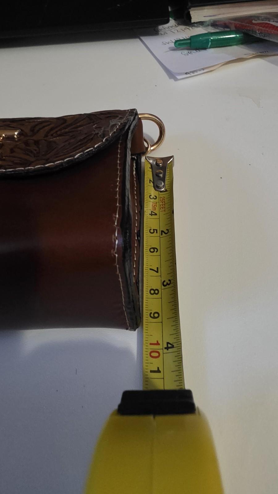 Artisanal 100% Leather Handbag | Hand tooled Shoulder Bag