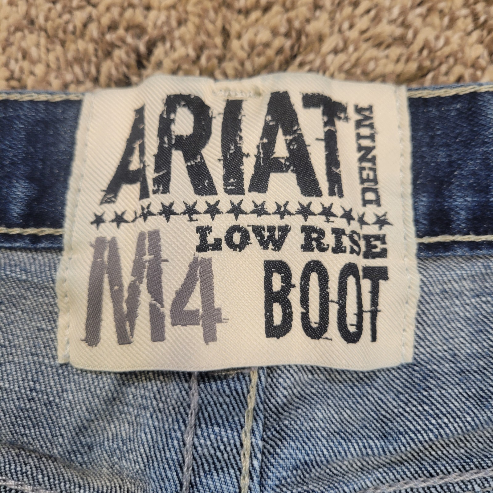 Ariat M4 Men Jeans 40×32 Low Rise Boot Cut Denali Stretch Western Workwear