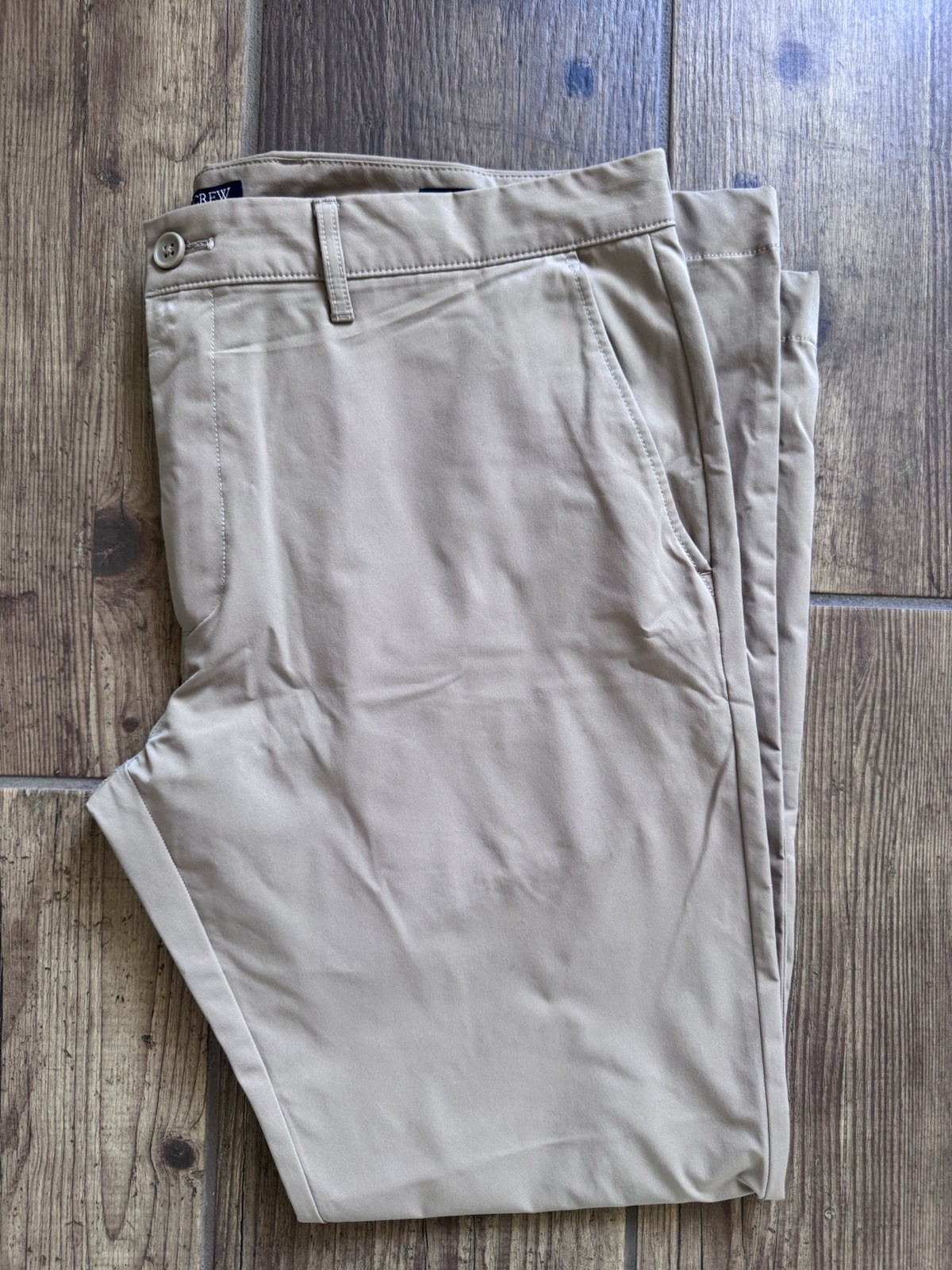 J Crew Men’s Slim Tech Pants Khaki 36×30