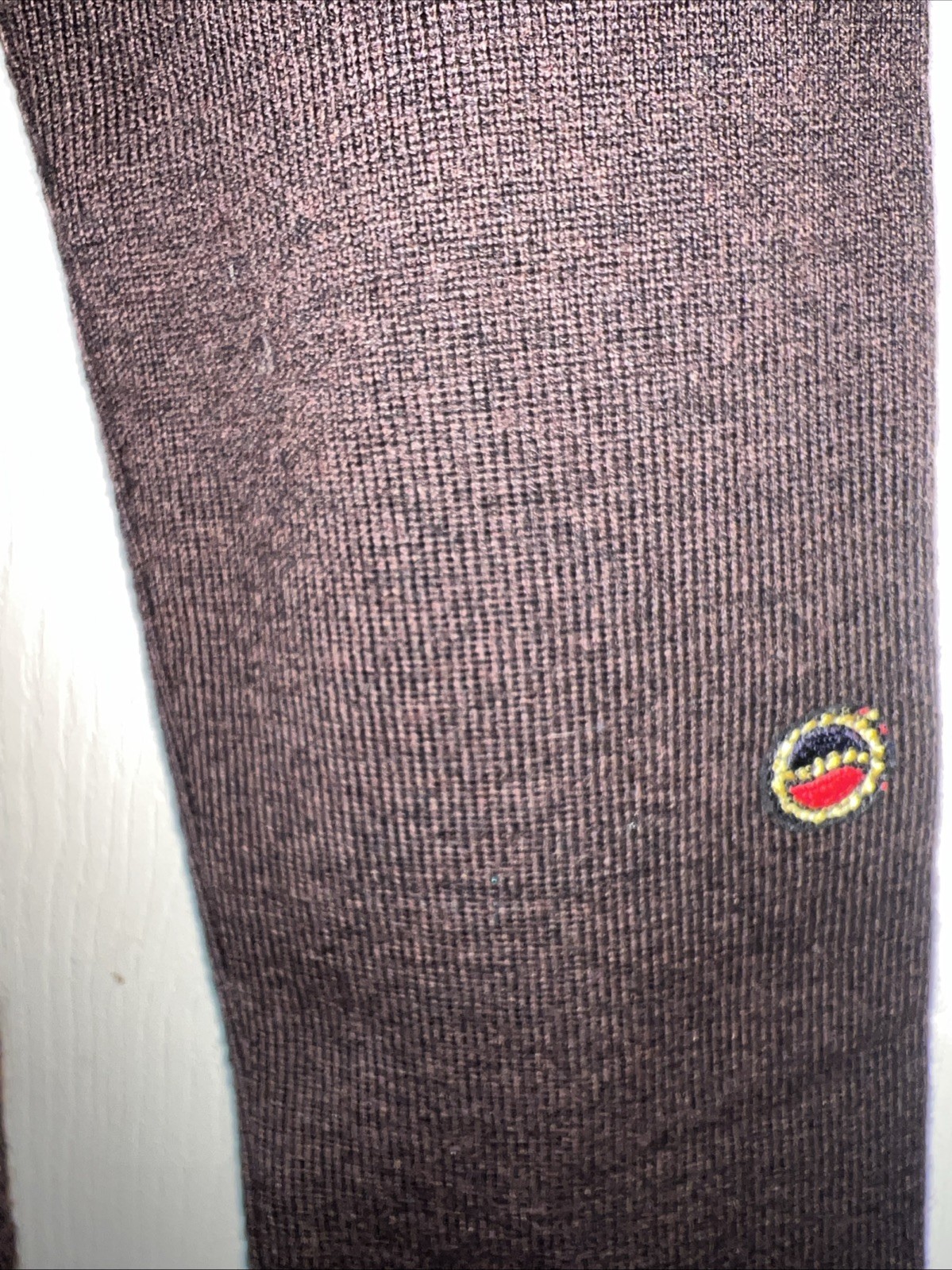 Busnel dark brown 1/4 Buttoned sweater Made in France Size 40 UK 12
