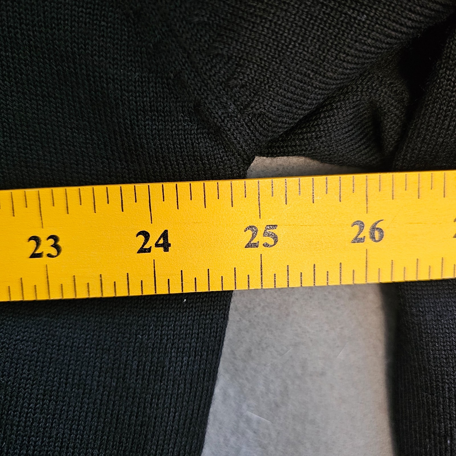 Fairway & Greene 100% Wool Quarter‑Zip Sweater Black Lined Vintage Hong Kong