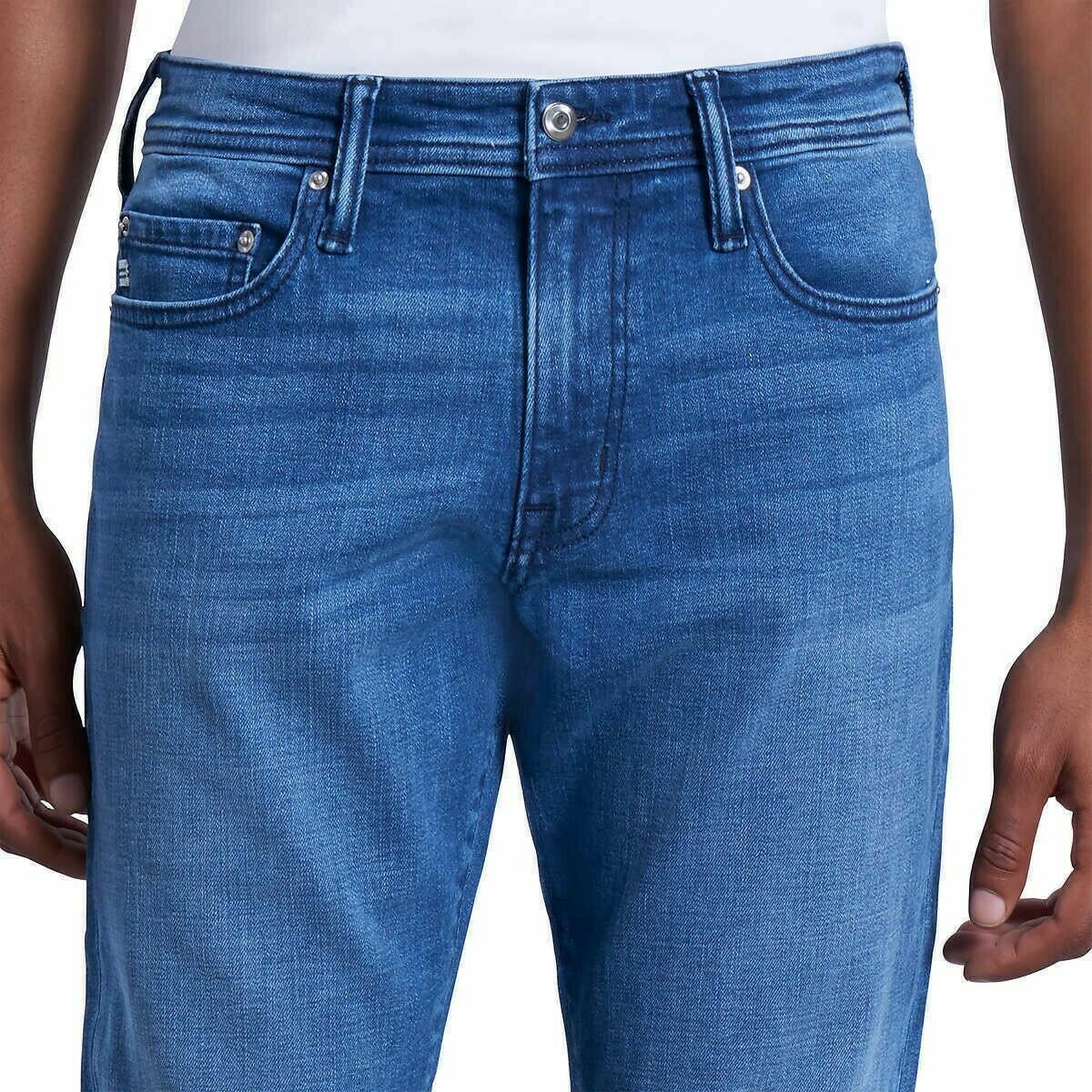 CHAPS MEN’S SLIM STRAIGHT COMFORT STRETCH DURABLE DENIM PANTS(BLUE 30WX29L)NWT