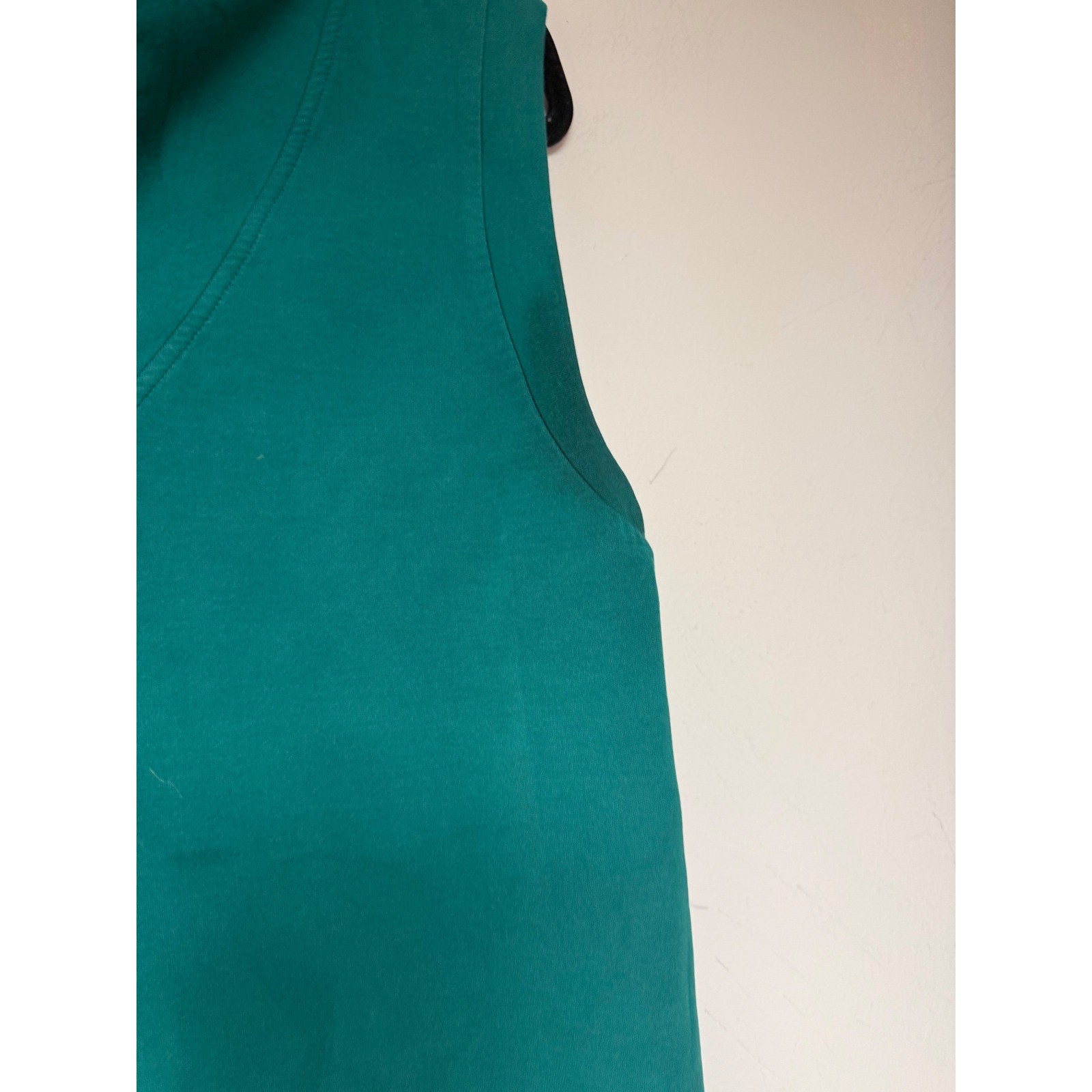 Varley DoubleSoft Sleeveless Sweatshirt Womens Medium Green Good Cowl Neck