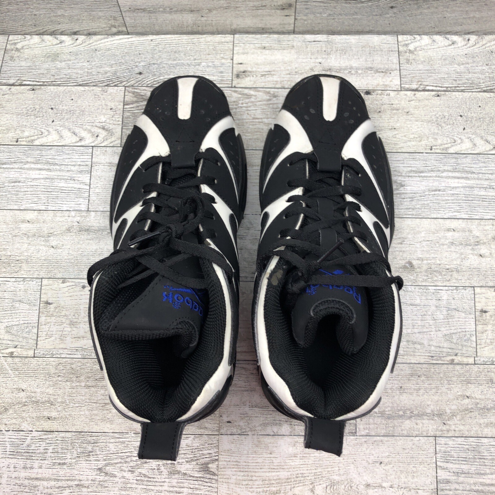 Reebok Kamikaze 1 Mid White Black Blue Size 5 mens