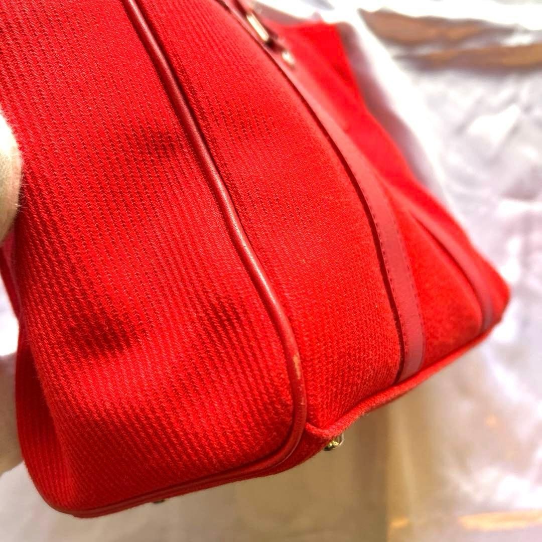 Courreges handbag red 10.6 inch