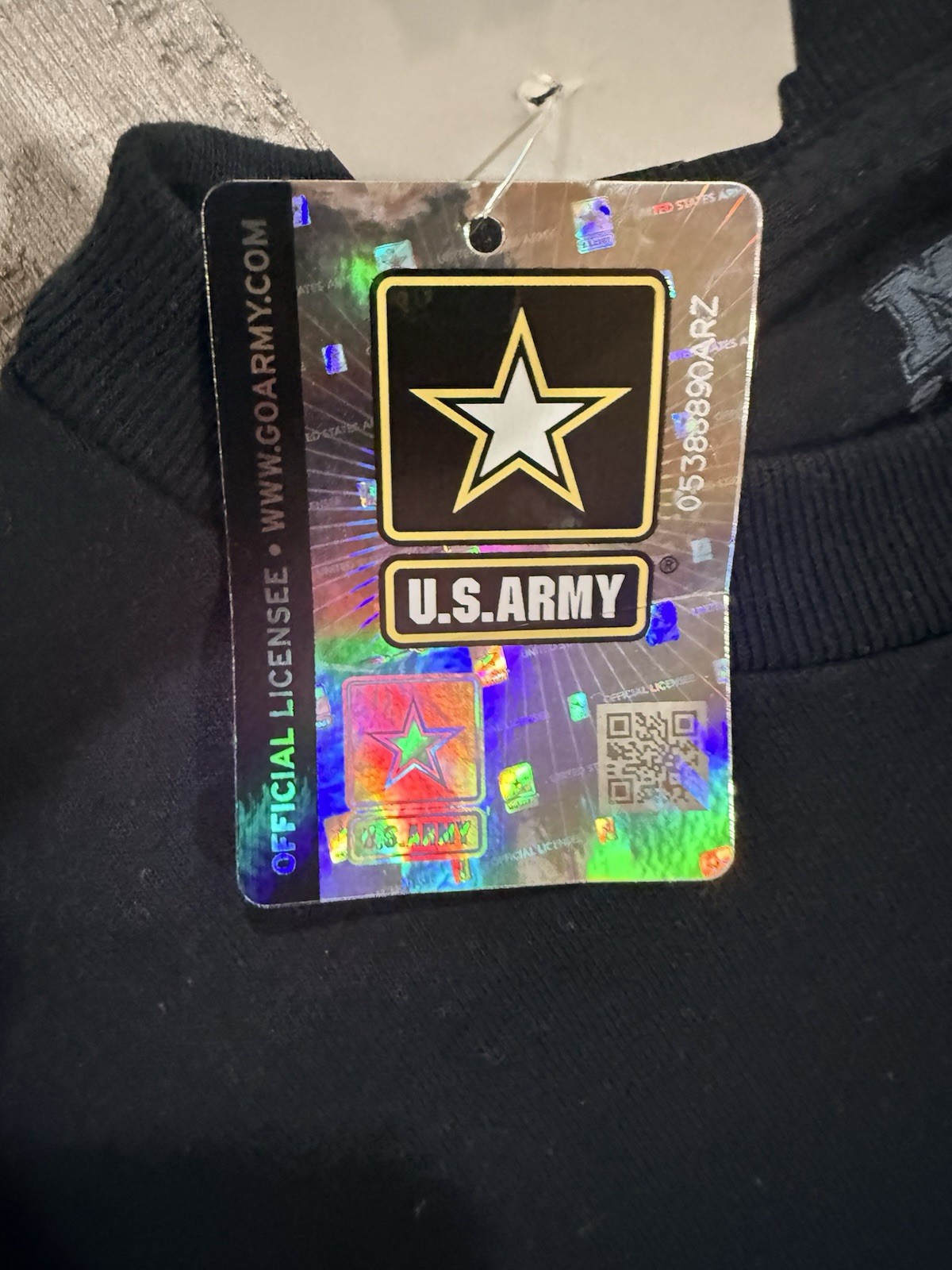 UNITED STATES ARMY – “U.S. ARMY DAD” Black T-Shirt – Sz M / MEDIUM -by MV Sport
