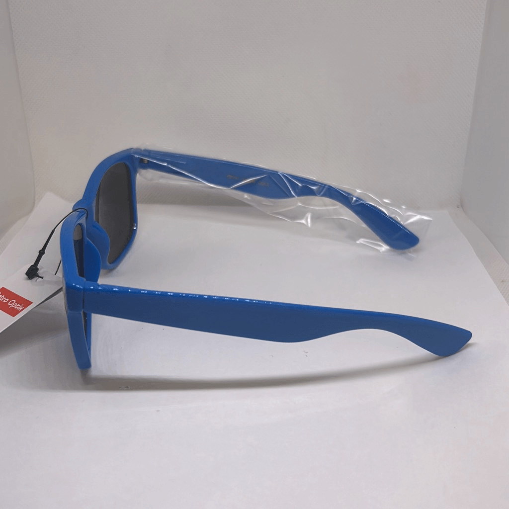 Neon Blue Retro Sunglasses