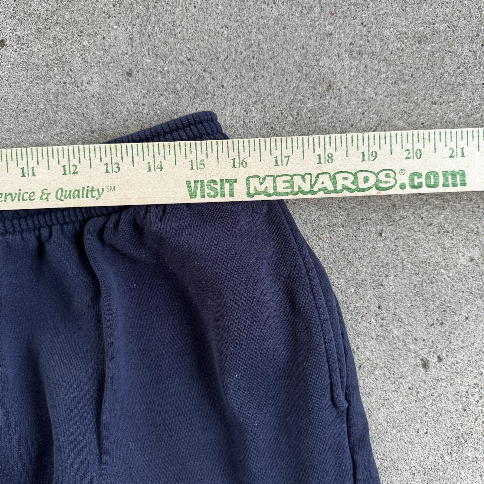 AND1 Men’s Navy Fleece Cargo Sweatpants L Relaxed Fit Drawstring Pockets