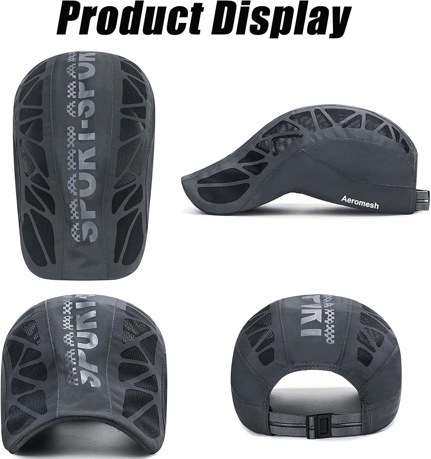 Men’s Outdoor Sport CapTennis Cycling Baseball Cap Breathable Quick Dry Mesh Hat