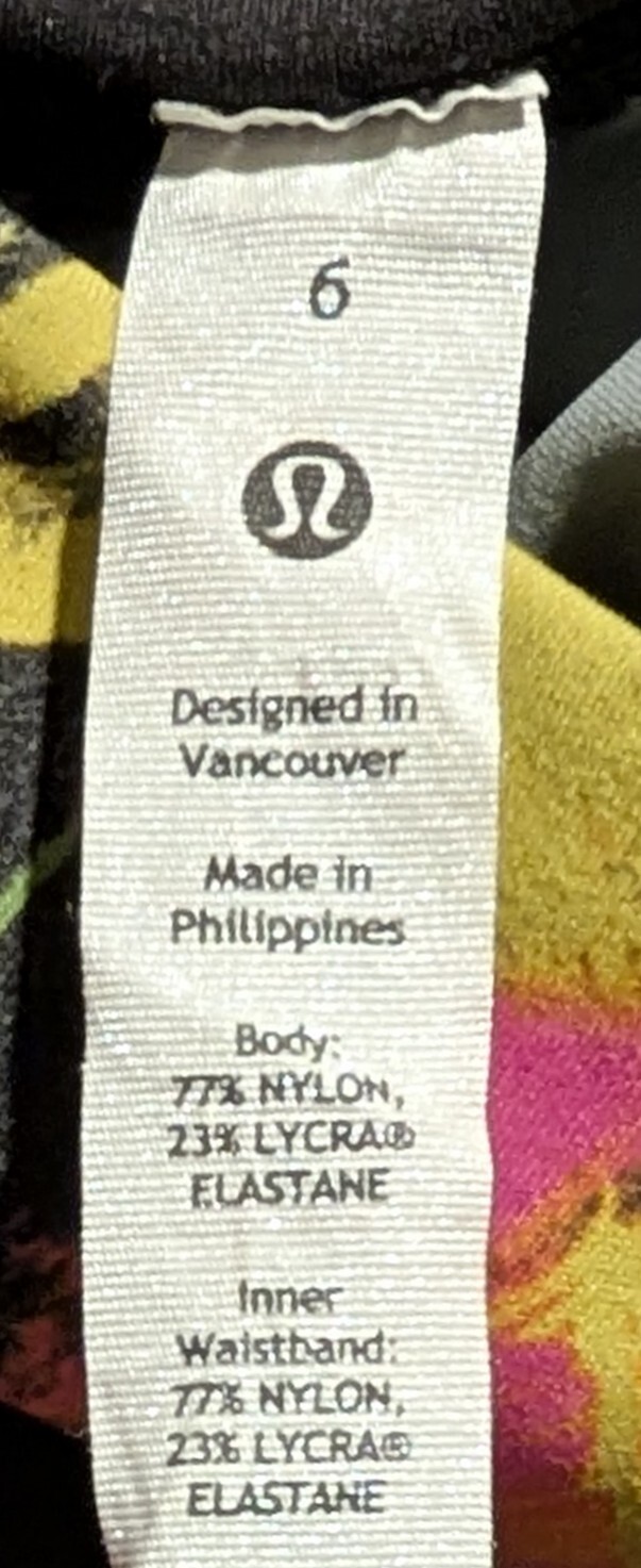 Lululemon Invigorate High-Rise Tight 25″ in Undertone Black Multi Size 6 – NWT