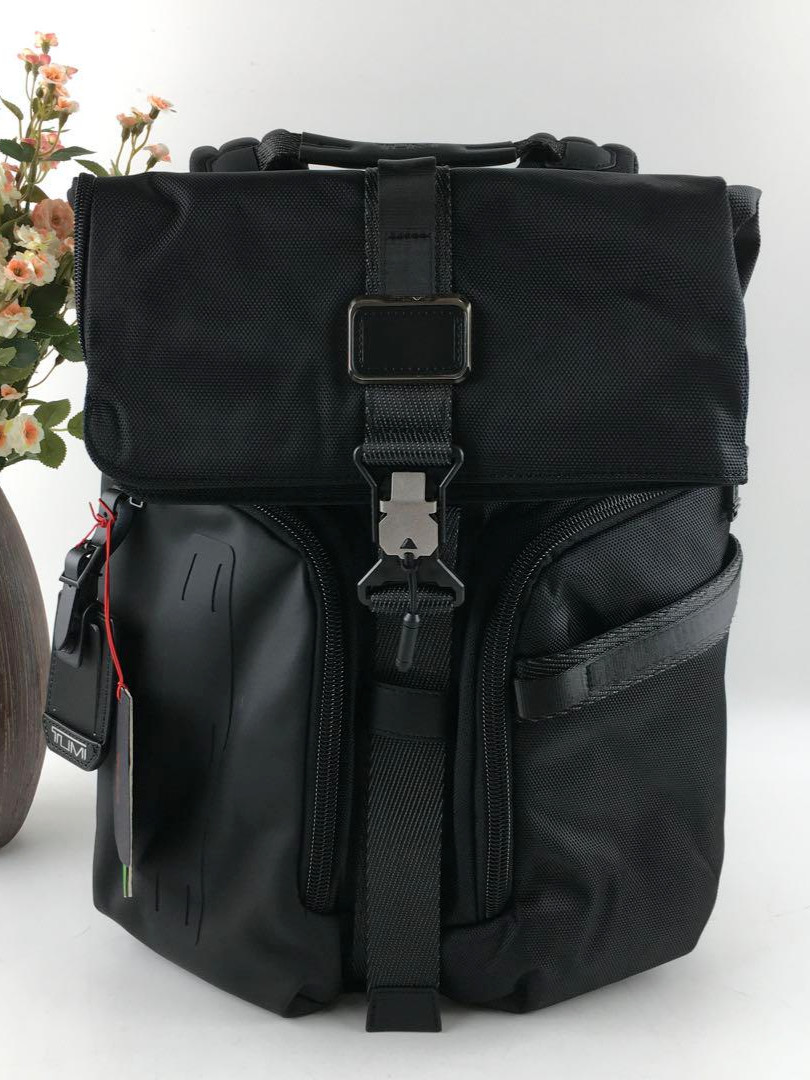 TUMI Alpha Bravo Logistic Backpack 232759D Men’s Black NEW