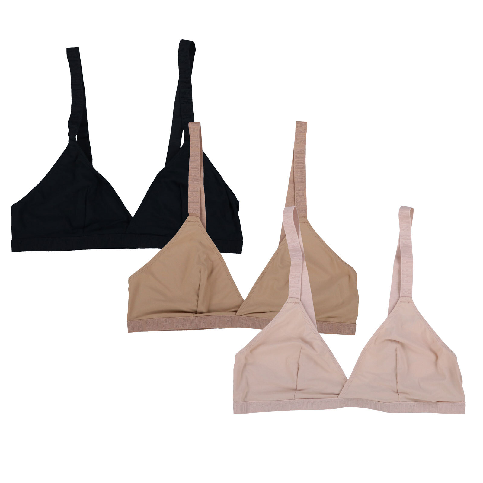 Steve Madden Women’s Bra Triangle X-Back Lined Lounge Lightweight Bralette New