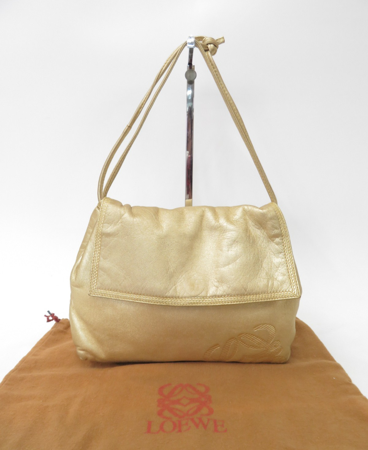 LOEWE Anagram Lambskin Nappa Leather Hand Shoulder Bag S#53223