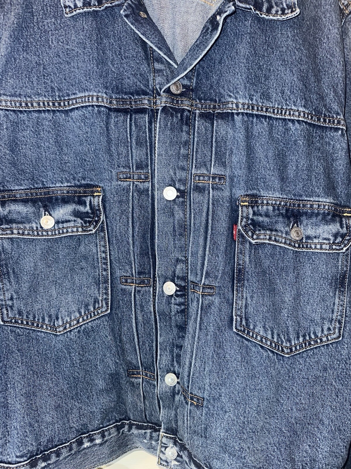 Levi’s Type 1 Style Trucker Denim Jacket Men’s XXL Relaxed Blue Jean Coat EUC