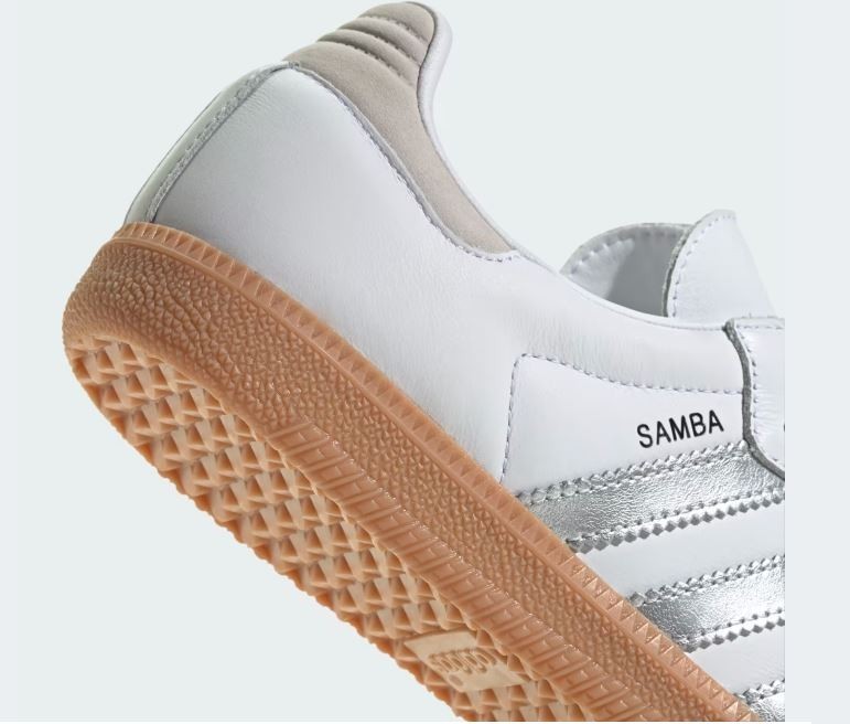 NEW Adidas Samba OG White Silver Metallic Grey JI2725 Size(s) 6w – 10w NO BOX