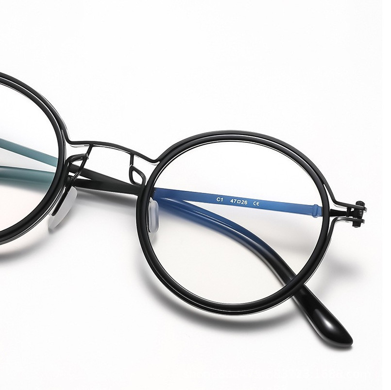 Round Metal Punk Photochromic Reading Glasses For Men Fashion Sunglasses New