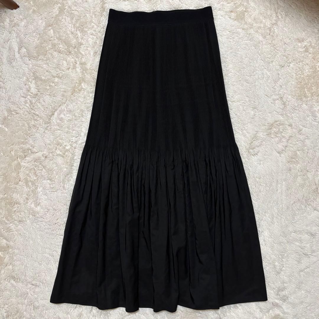 KALLMEYER Pleated Long Skirt Black Size S L’Appartement