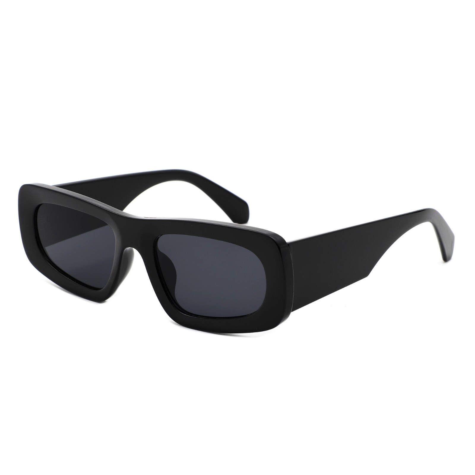 Unisex Retro Rectangle Narrow Sunglasses – Square Shades with 100% UV Protection