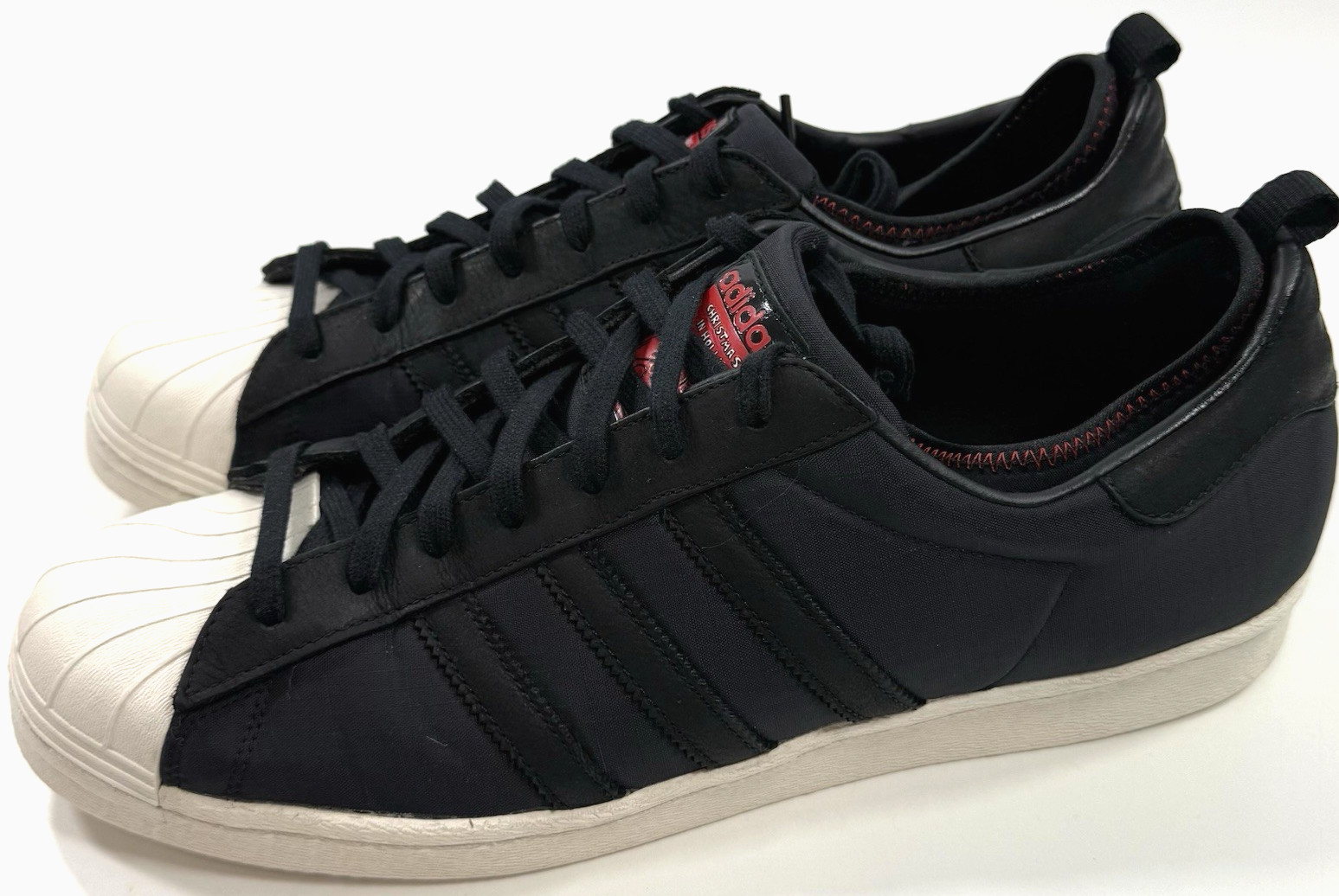 Adidas Mens Superstar 80 Run DMC Christmas In Hollis Sneakers Sz 14 Black Shoes