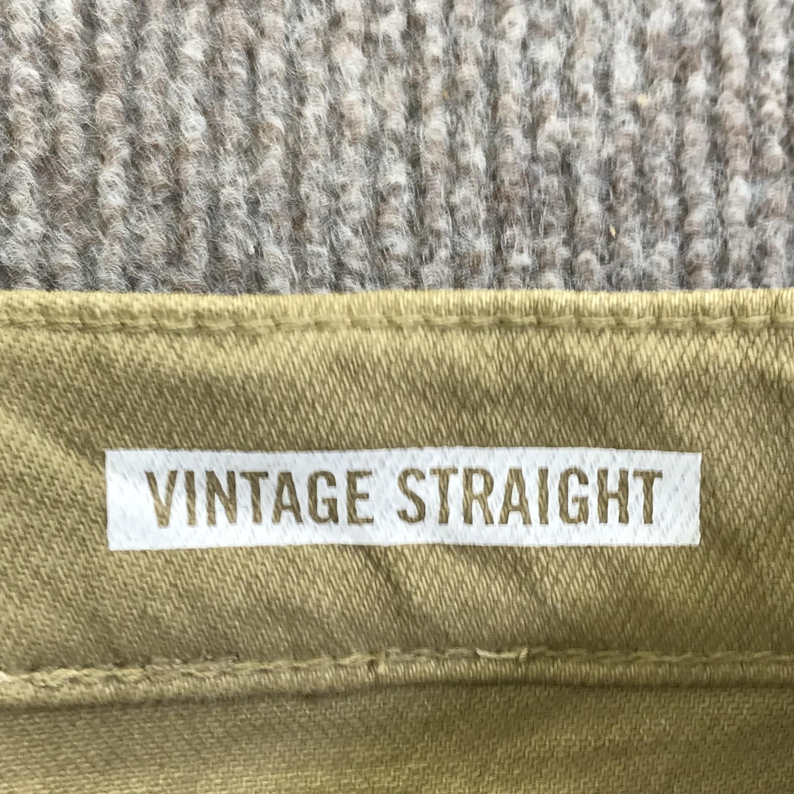 New Nautica Vintage Straight Jeans Mens 32×32 Beige Desert Khaki Denim Sample
