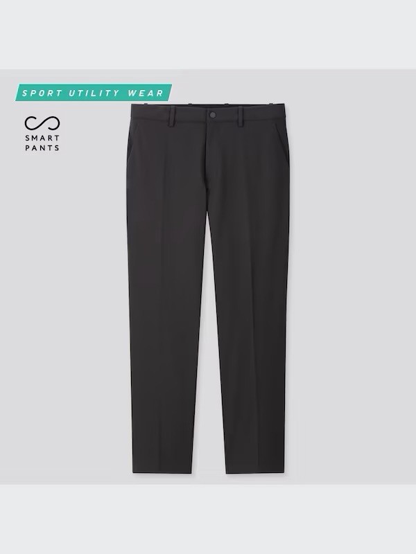 UNIQLO Men’s EZY Ultra-Stretch/Dry-EX Ankle Pants in Black Sz M