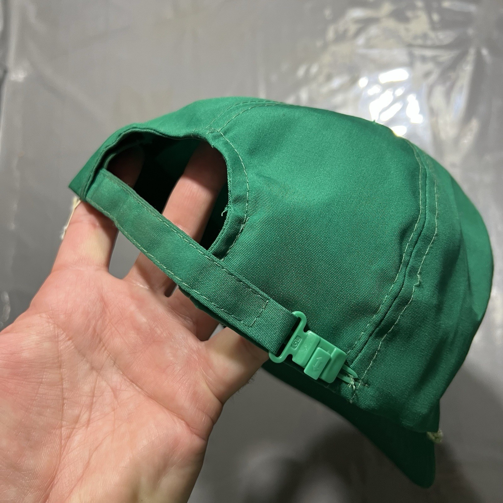 Vintage John Deere Trucker Hat Rope Strapback Green Dealer Otto Distress