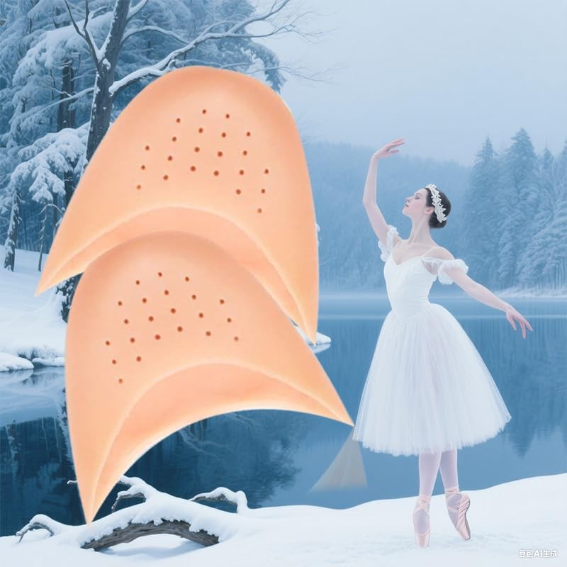 4 Pairs Silicone Toe Protectors for Ballet and High Heels – Soft Gel Dance Pa…