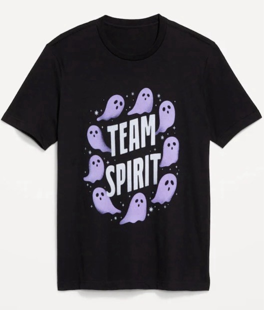 Old Navy T-shirt Team Spirit Halloween Graphic Print NWT Adult Sz M