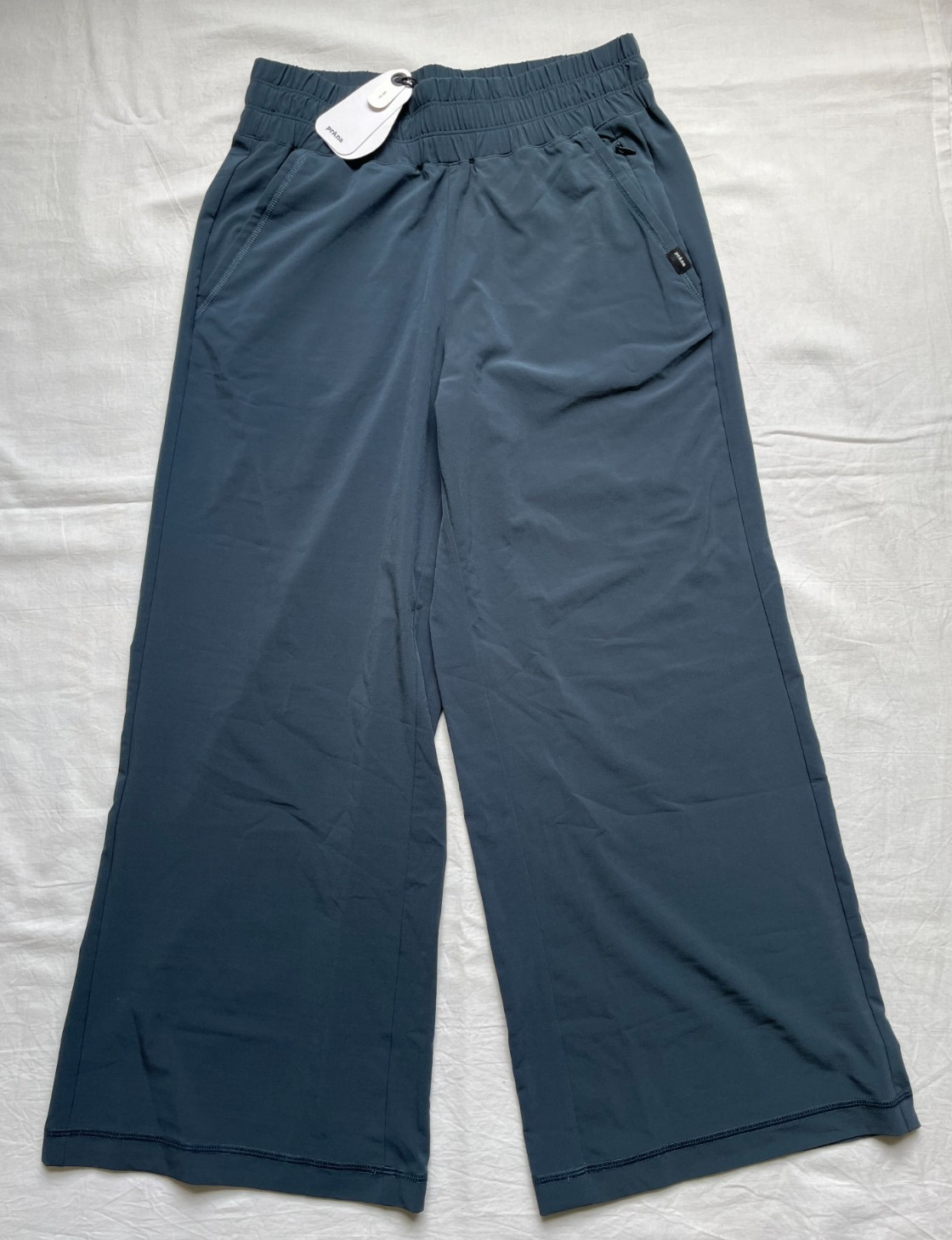 Prana Railay Wide Leg Lightweight Stretch Pant Stormy Night Gray Sz XS NWT