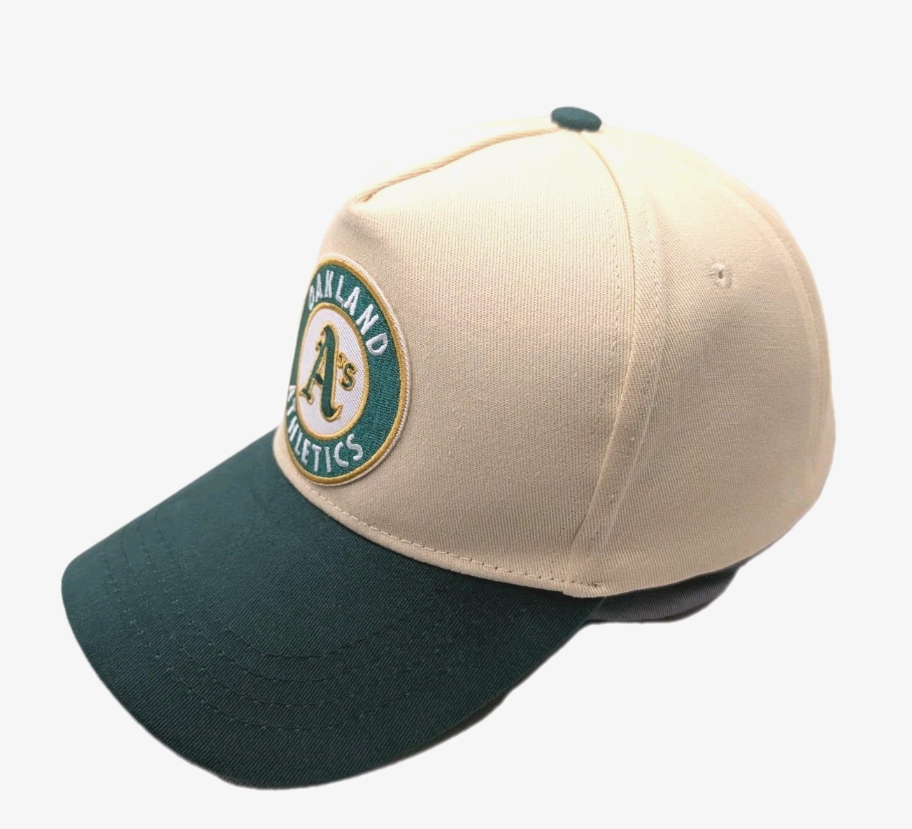 MLB Oakland Athletic Embroidered Baseball Cap-Hat. Adjustable Back Closure