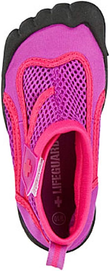 Toddler Girls Waterproof Pool, Beach, Boat Pink Shoes Fabric & Rubber UPF – NEW