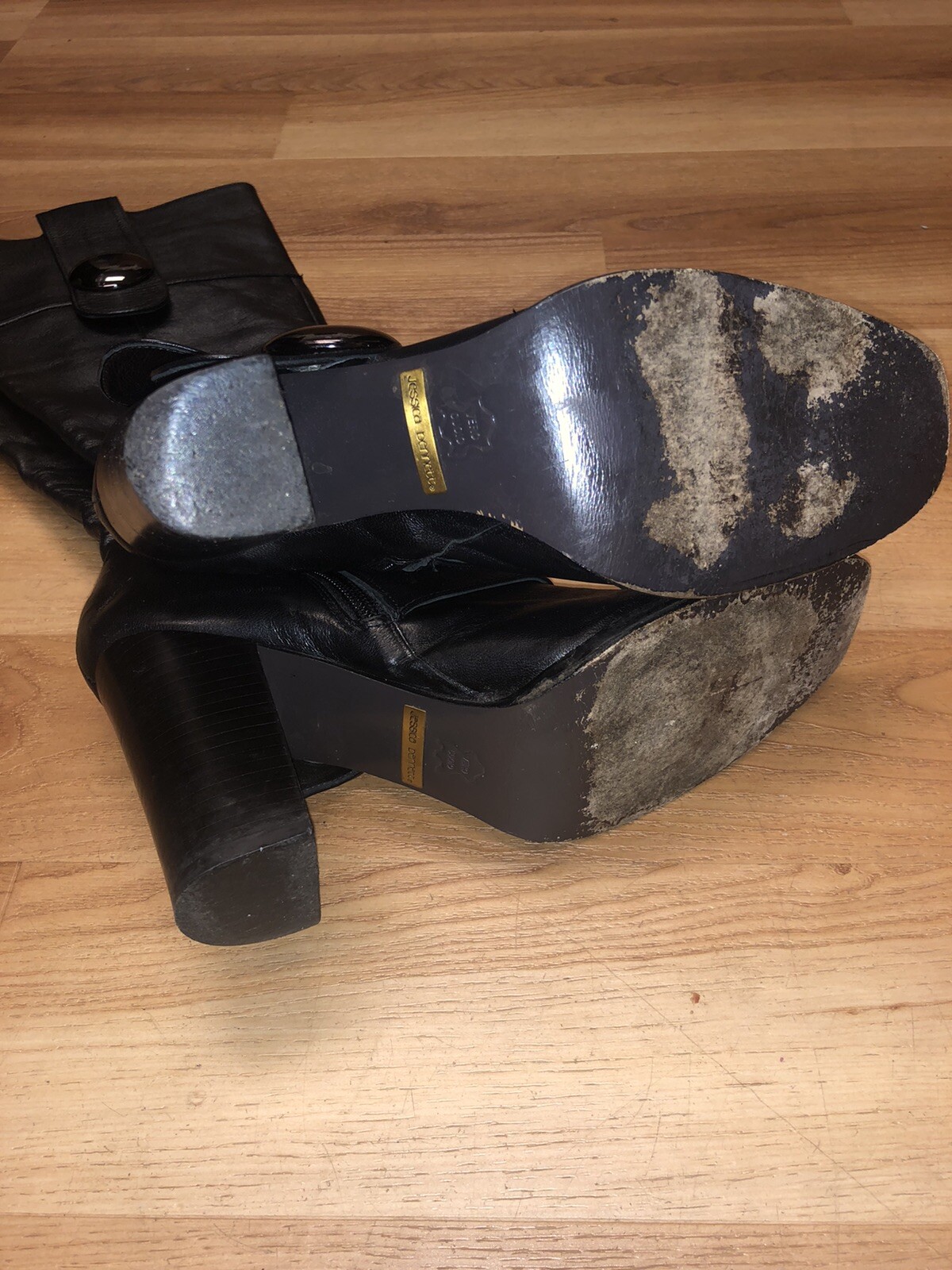 Jessica Bennett Black Pull- On Womens Fashion Boots Size 7
