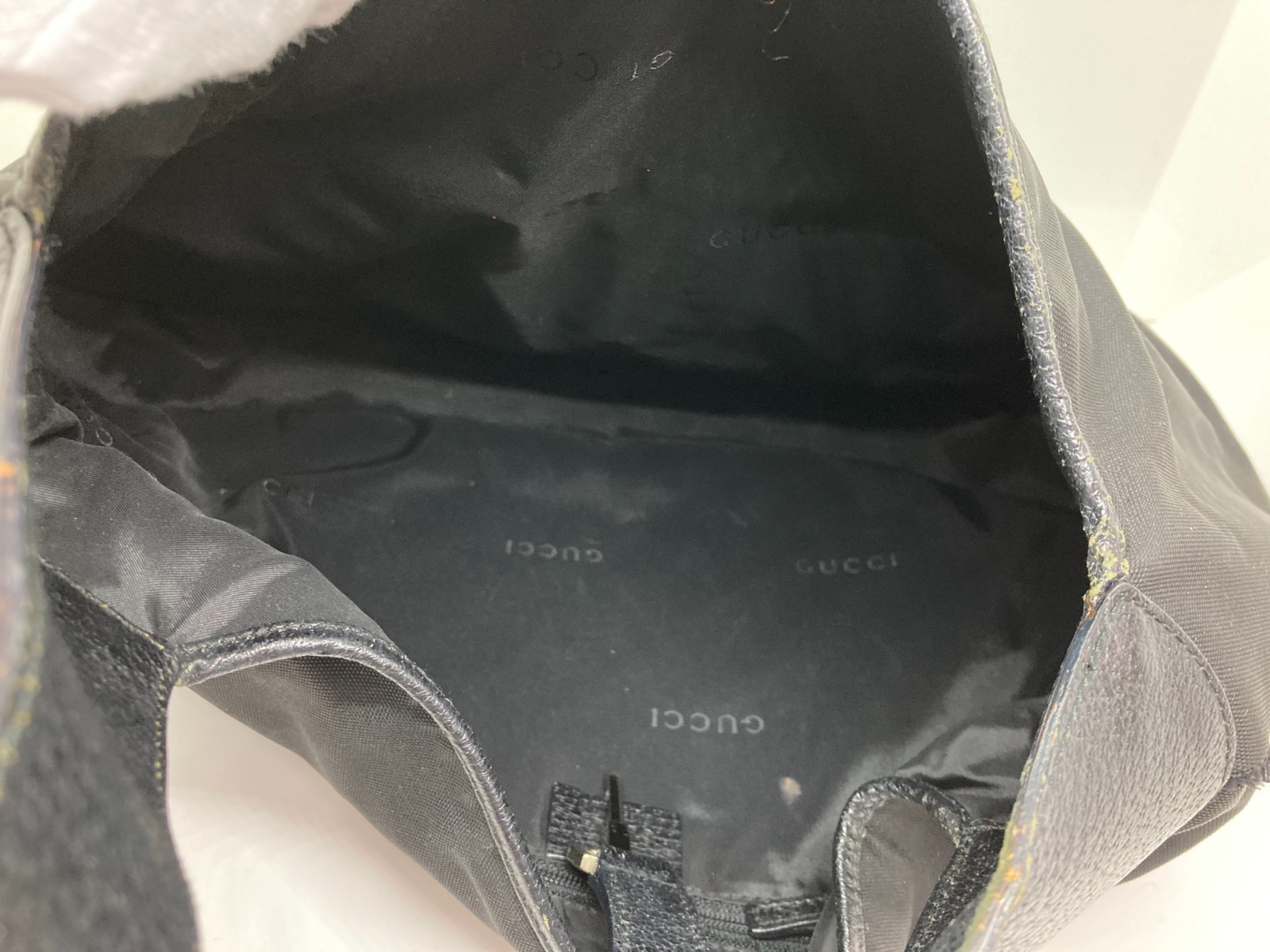used GUCCI Jackie hobo One Shoulder Bag 001・3306・002053 Black Leather 32325