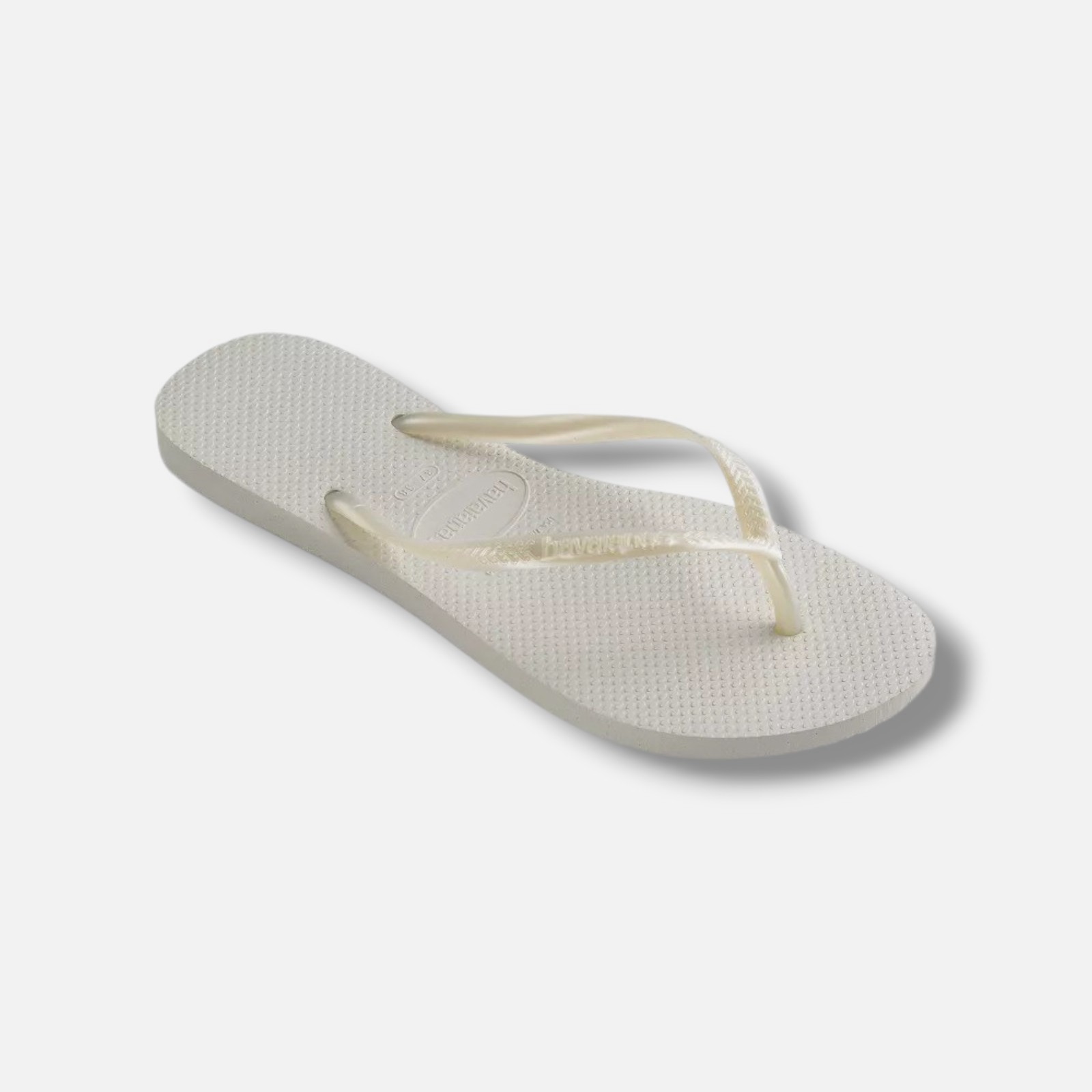 Havaianas Womens’ Slim White Flip-Flop Sandals Shoes Size 7/8