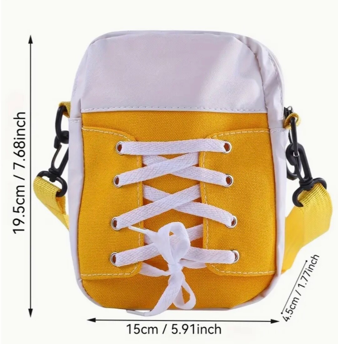 Lace Up Shoe Design Crossbody / Purse Great for sporting Events or Parties