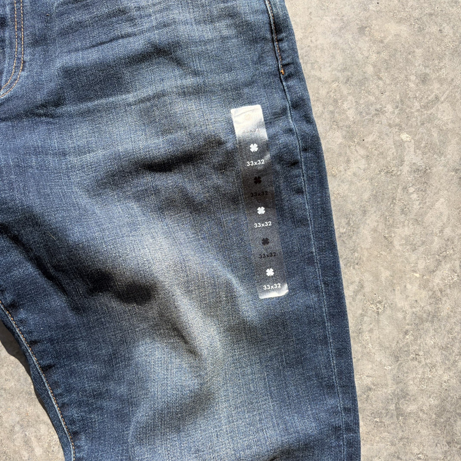 Lucky Brand Easy Rider Boot $109 MSRP Jeans Mens 33×32 Dark Wash Coolmax NWT