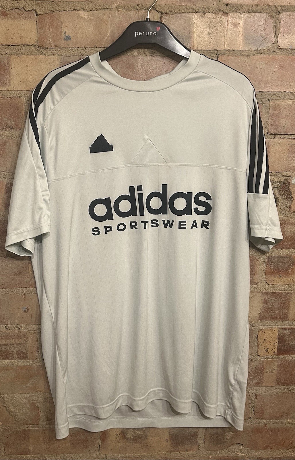 Adidas Sportswear Tiro Mens T-Shirt Size XL 44” Mint 100% Recycled Polyester
