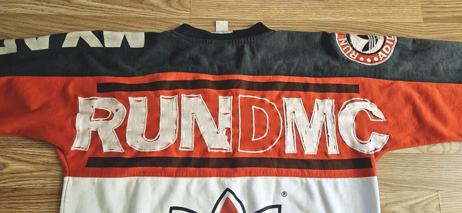 Vintage Rare Original Adidas 1986 Run DMC Sweatshirt 80s Rap Hip Hop Size XXL