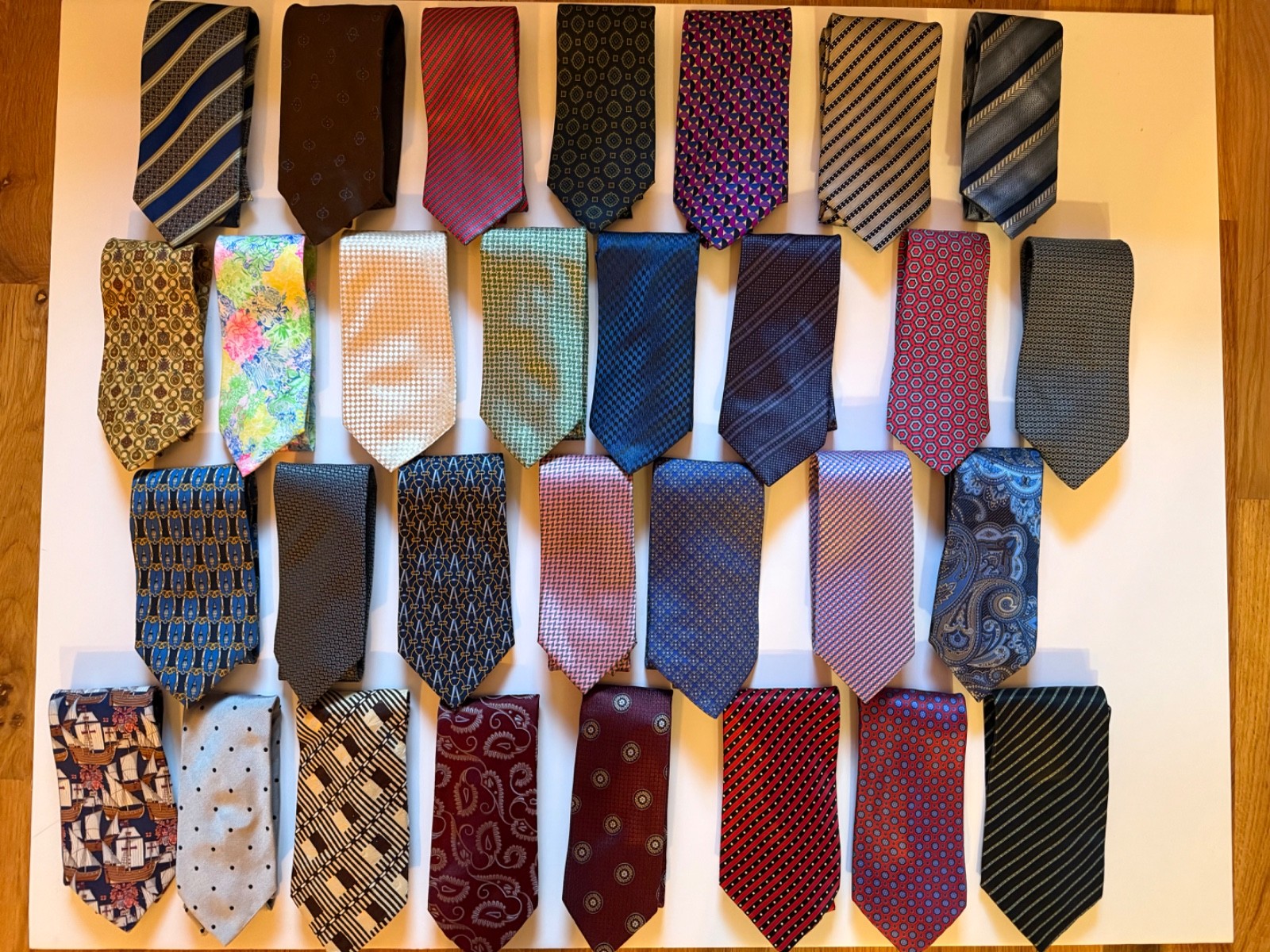 Luxury Designer Men’s Neck Tie Lot of 30 Ties