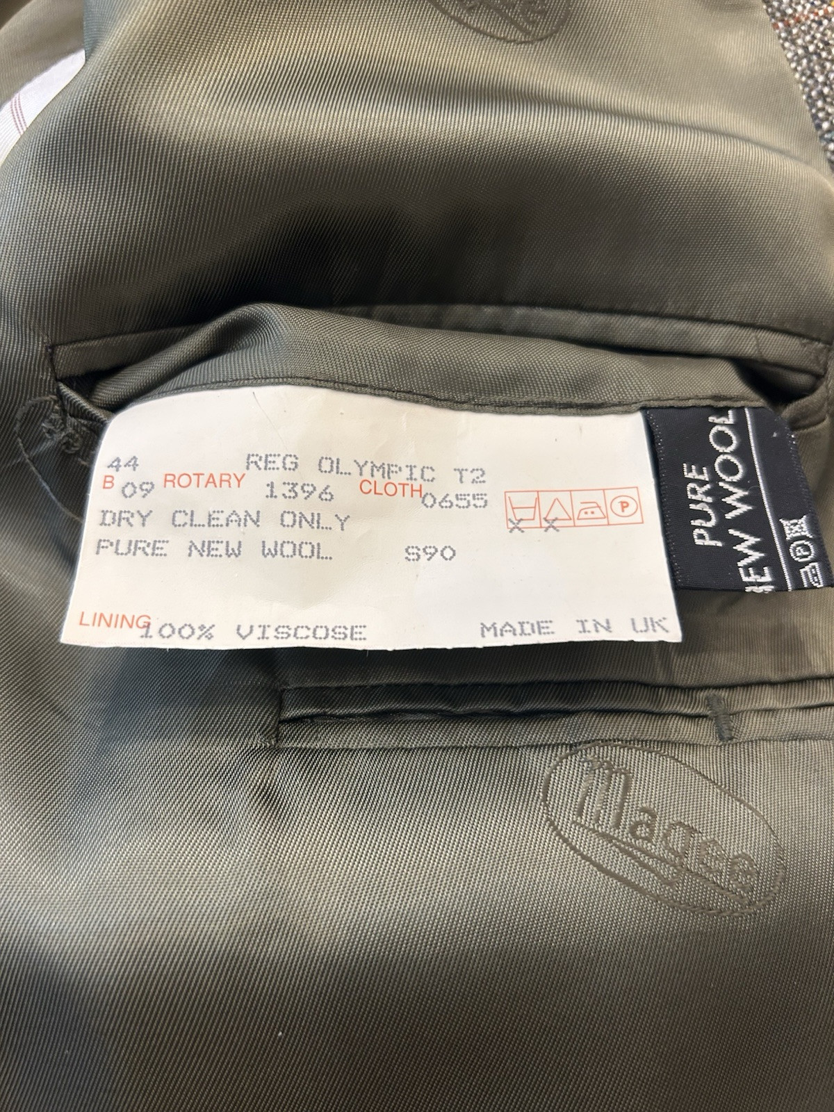 Magee Tweed Jacket Men’s Size 44, Brown/Green Smart Casual Any Season.