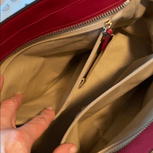 Coach Legacy handbag in black cherry